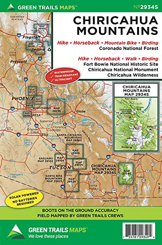 Chiricahua Mountains, AZ No. 2934S (Green Trails Maps)