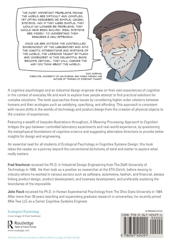 A Meaning Processing Approach to Cognition (Resources for Ecological Psychology Series)