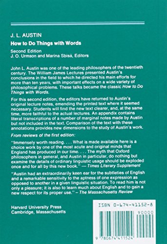 How to Do Things with Words: Second Edition (The William Jam