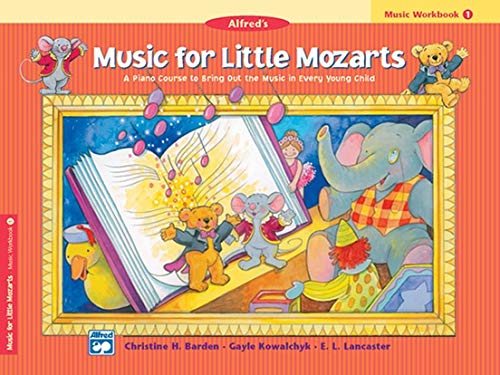 Alfreds Music for Little Mozarts Books 1 Set (3 Books) - Lesson Book 1, Workbook 1, Recital Book 1