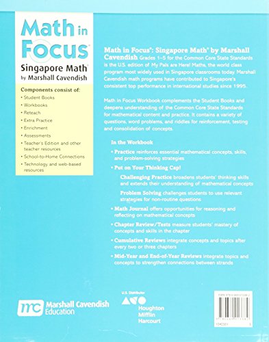 Student Workbook, Book B Grade 5 (Math in Focus: Singapore Math)