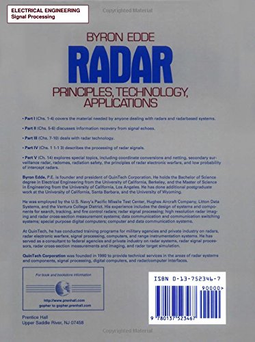 Radar: Principles, Technology, Applications