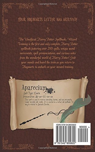 The Unofficial Harry Potter Spellbook: Wizard Training: Black and White Version