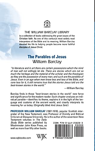 The Parables of Jesus (The William Barclay Library) by Barcl