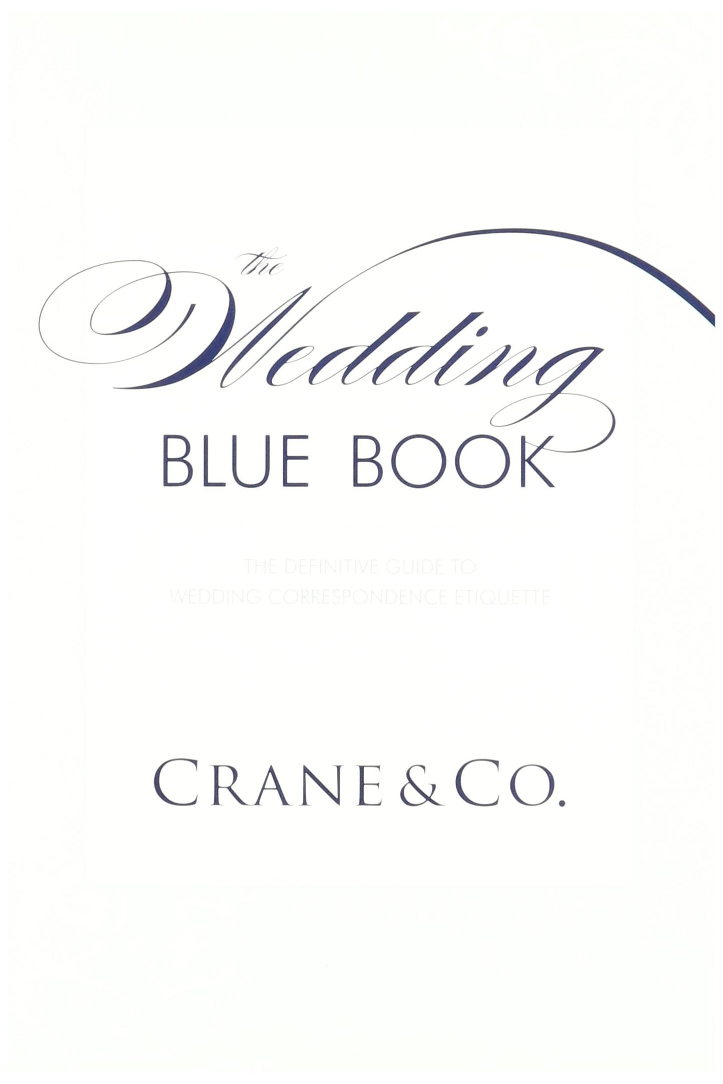 Crane's Wedding Blue Book
