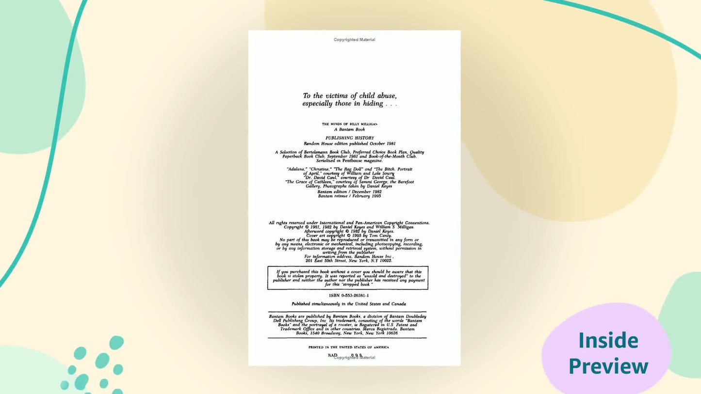 The Minds of Billy Milligan: A True Story of Multiple Personality