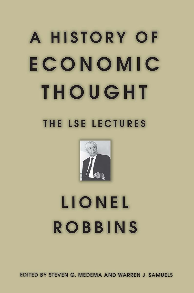 A History of Economic Thought by Robbins, Lionel