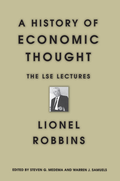 A History of Economic Thought by Robbins, Lionel