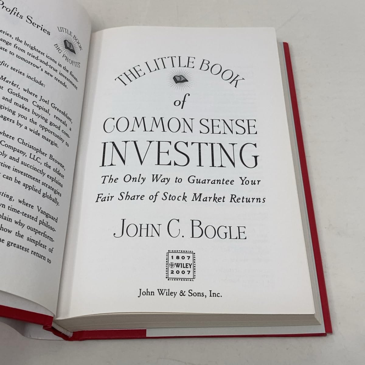 The Little Book of Common Sense Investing