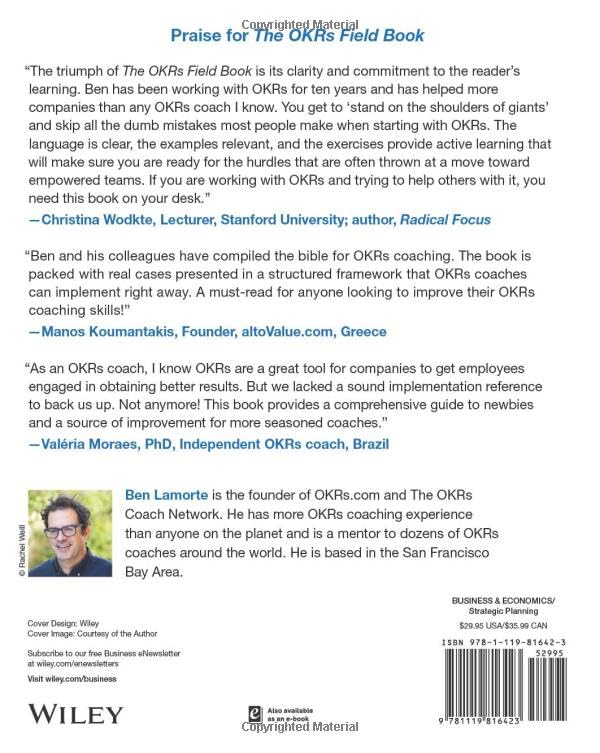 The OKRs Field Book: A Step-by-Step Guide for Objectives and Key Results Coaches