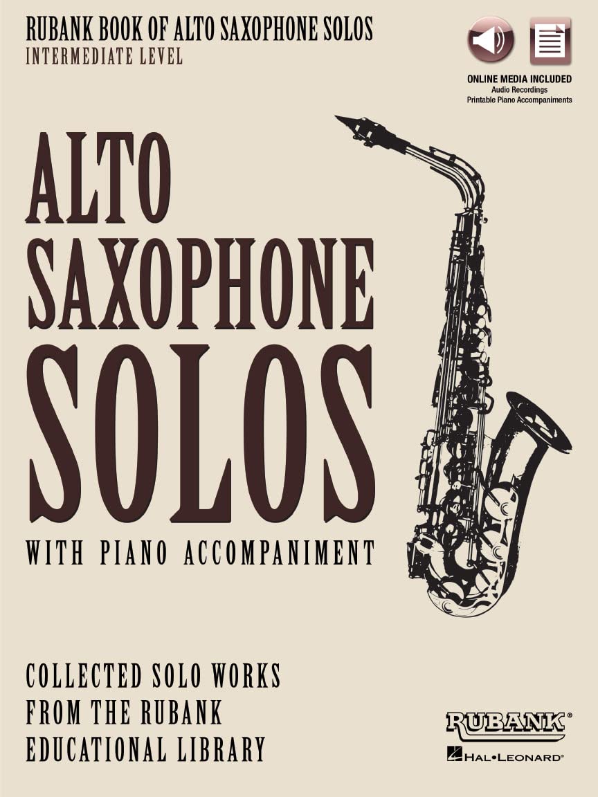 Rubank Book of Alto Saxophone Solos - Intermediate Level: Book/Online Audio
