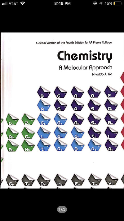 Chemistry A Molecular Approach, AP Edition