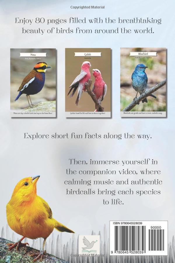 Picture Book of Birds: 80 Stunning Photos and Facts, with Video, for Dementia Patients and Seniors with Alzheimer's (Uplifting Picture Books)