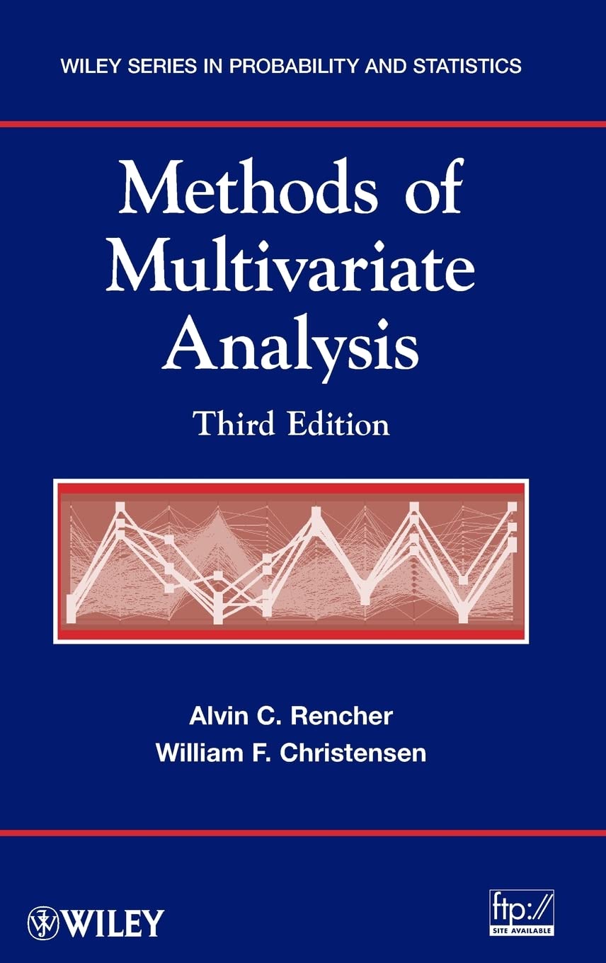 Methods of Multivariate Analysis