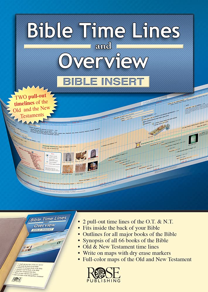 Bible Time Lines and Overview - Bible Insert (Ultra-Slim Bible Tools)