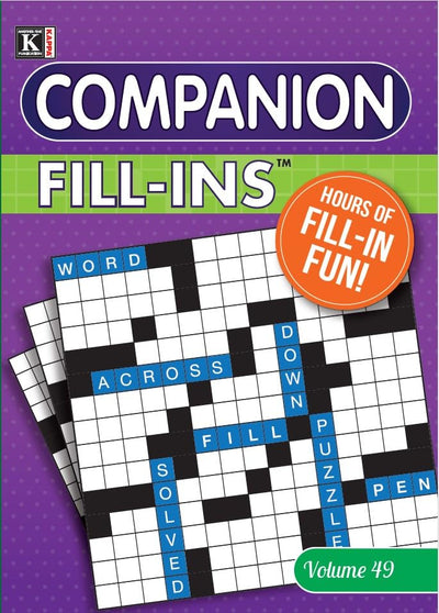 Companion Word Fill-Ins Puzzle Book