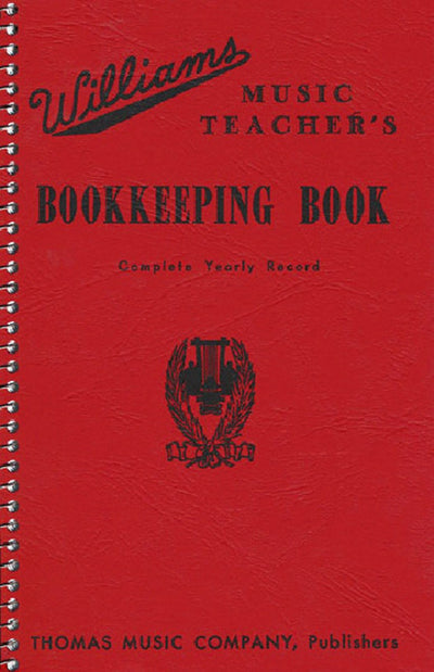 Williams Music Teacher's Bookkeeping Book - Complete Yearly Record