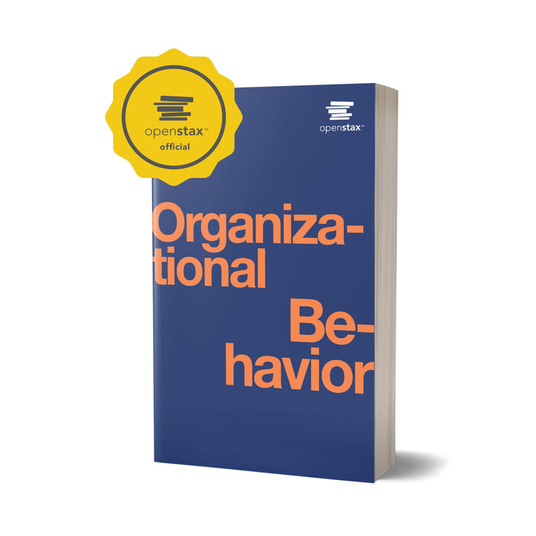Organizational Behavior by OpenStax (paperback version, B&W) — back cover