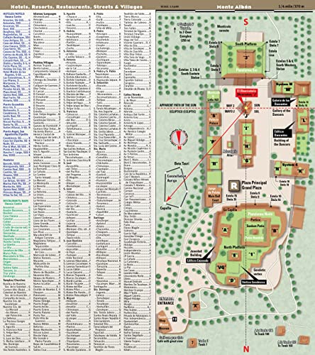 StreetSmart Oaxaca Map by VanDam -- Laminated State, Region and City Map to Oaxaca, Mexico with all attractions, sights, museums, mezcalerias, hotels, ... 2024 Edition (English and Spanish Edition)