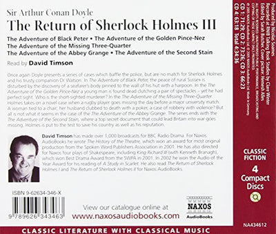 The Return of Sherlock Holmes III