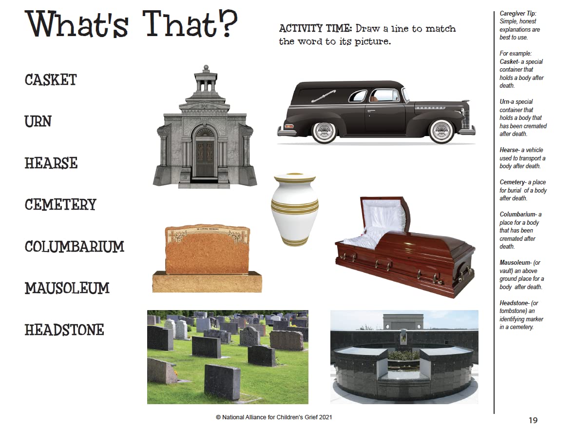 When Someone Dies: A Child-Caregiver Activity Book by Miakarts Books