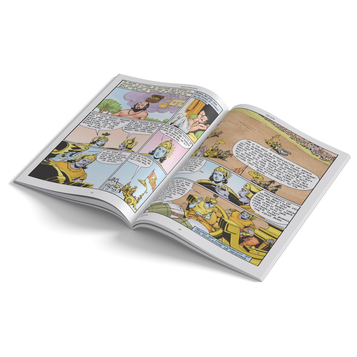 The Gita: Bhagavad Gita Indian Mythology, History & Folktales Cultural Stories for Kids & Adults Illustrated Comic Books Mahabharata Amar Chitra Katha