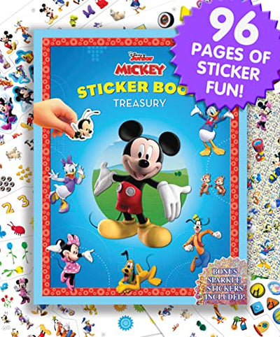 Disney Mickey Mouse Clubhouse Sticker Book Treasury - Activity Books for kids, 350 reusable stickers, 96 pages of fun