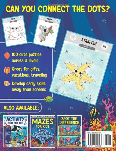 Dot to Dot for Kids Ages 3-5: 100 Fun Connect the Dots Puzzles for Children - Activity Book for Learning - 3, 4 and 5 Year Olds (Dot to Dot Books for Children)