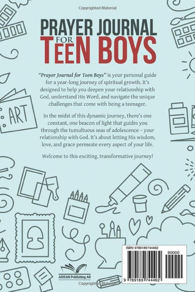 Prayer Journal for Teen Boys: 52-Week Scriptures, Devotions, and Journaling