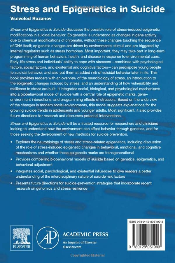 Stress and Epigenetics in Suicide