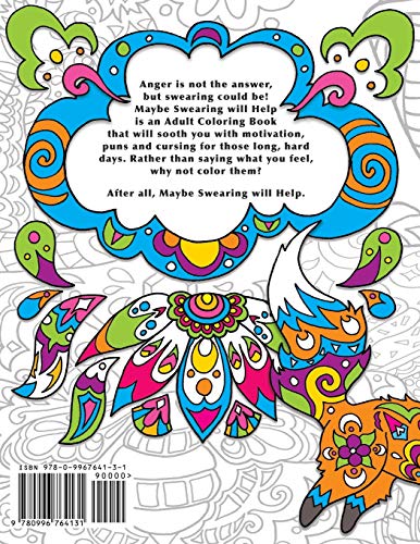 Maybe Swearing Will Help: Adult Coloring Book — back cover
