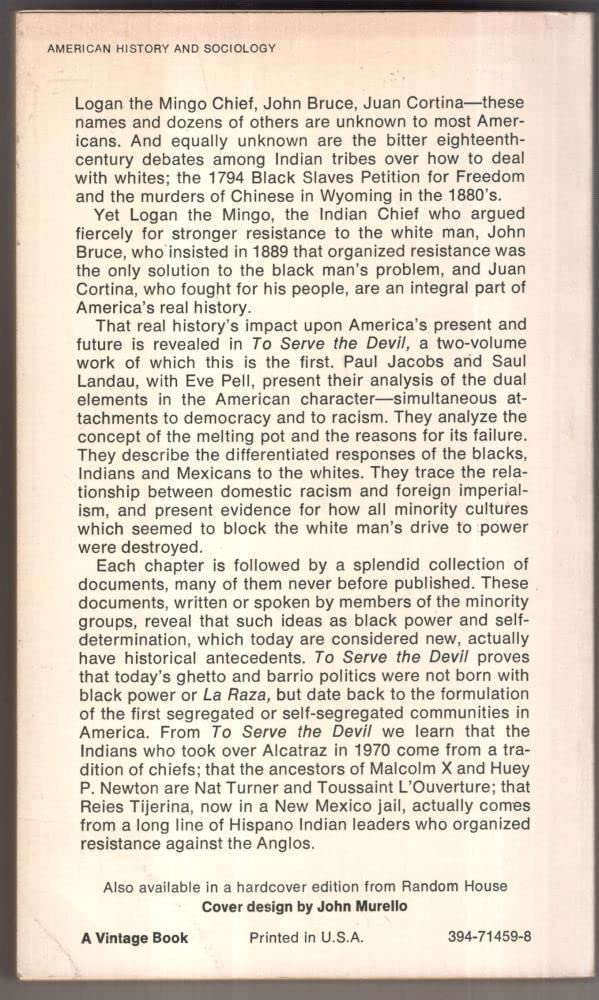 To Serve the Devil: Natives and Slaves