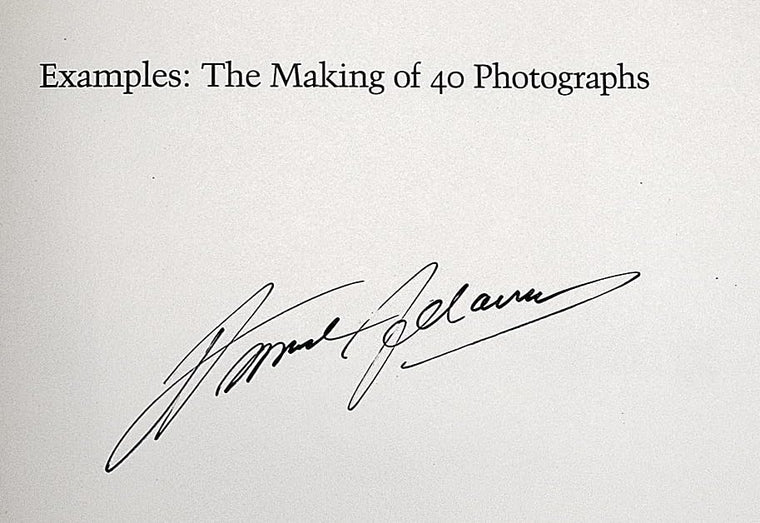 Examples: The Making of 40 Photographs — back cover