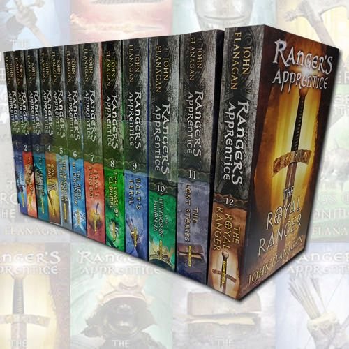 John Flanagan Rangers Apprentice 12 Books Collection Set (The Emperor of Nihon-Ja, The Lost Stories, Erak's Ransom, Halt's Peril, Oakleaf Bearers, The Burning Bridge, The Icebound Land...