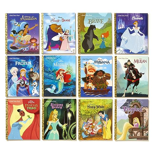 Ultimate Princess Boxed Set of 12 Little Golden Books (Disney)