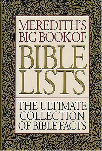 Meredith's Big Book of Bible Lists by Meredith, Joel L.