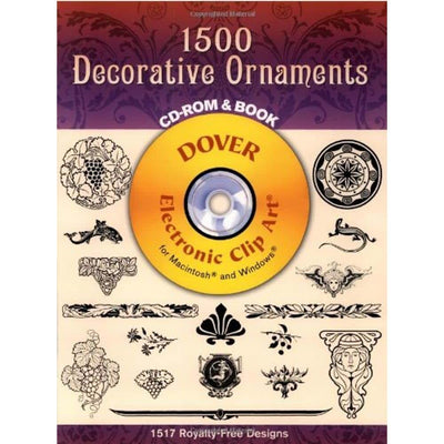 1500 Decorative Ornaments (CD-ROM & Book)