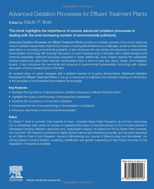 Advanced Oxidation Processes for Effluent Treatment Plants