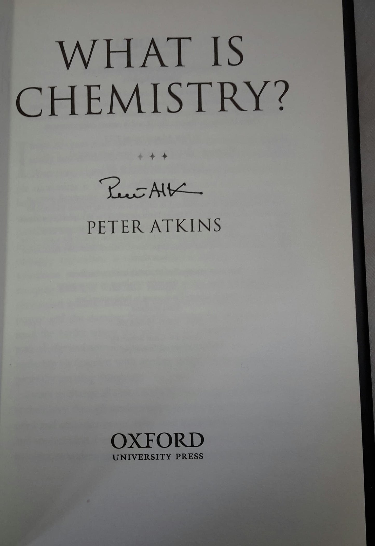 What is Chemistry?