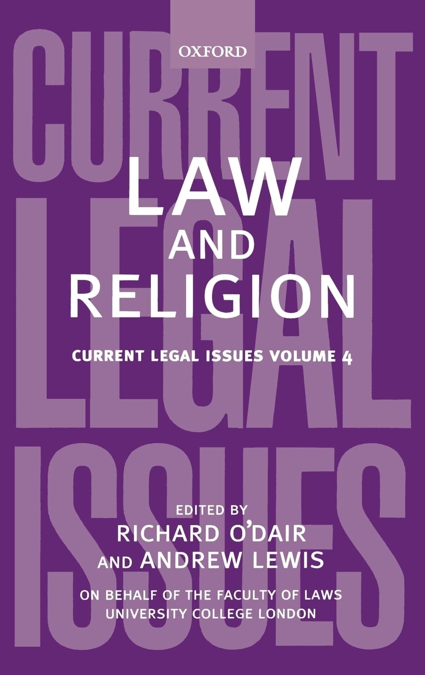 Law and Religion: Current Legal IssuesVolume 4