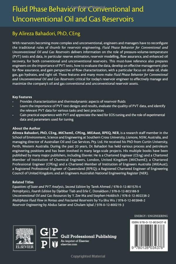 Fluid Phase Behavior for Conventional and Unconventional Oil and Gas Reservoirs