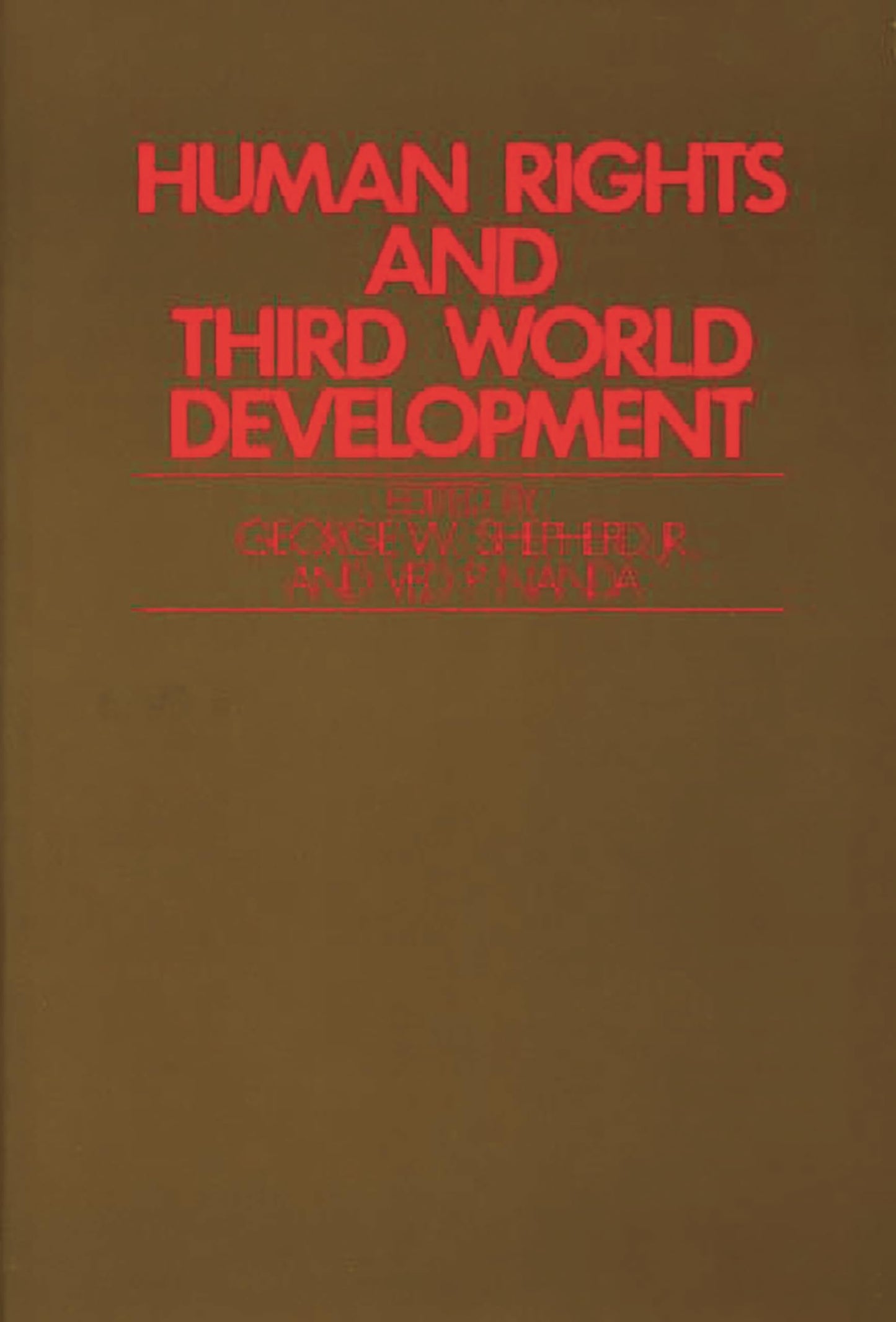 Human Rights and Third World Development: (Studies in Human Rights)