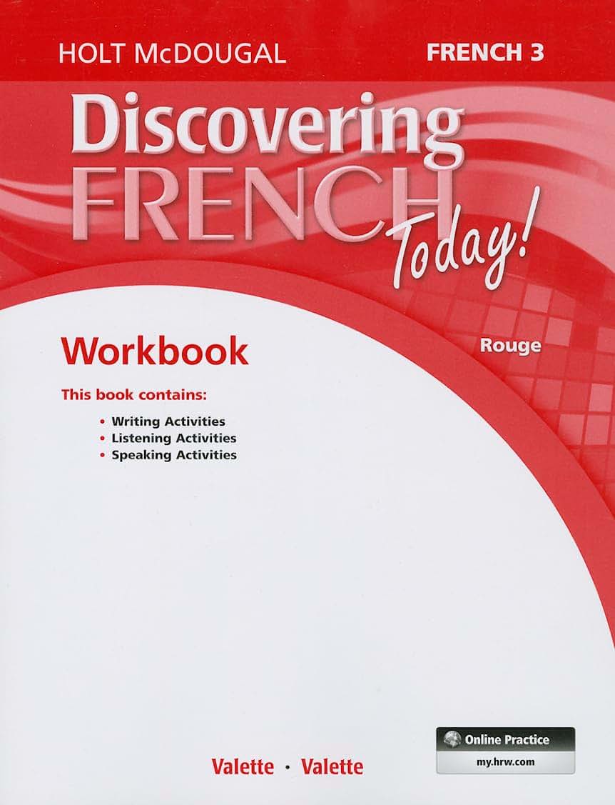 Student Edition Workbook Level 3 (Discovering French Today) (French Edition)