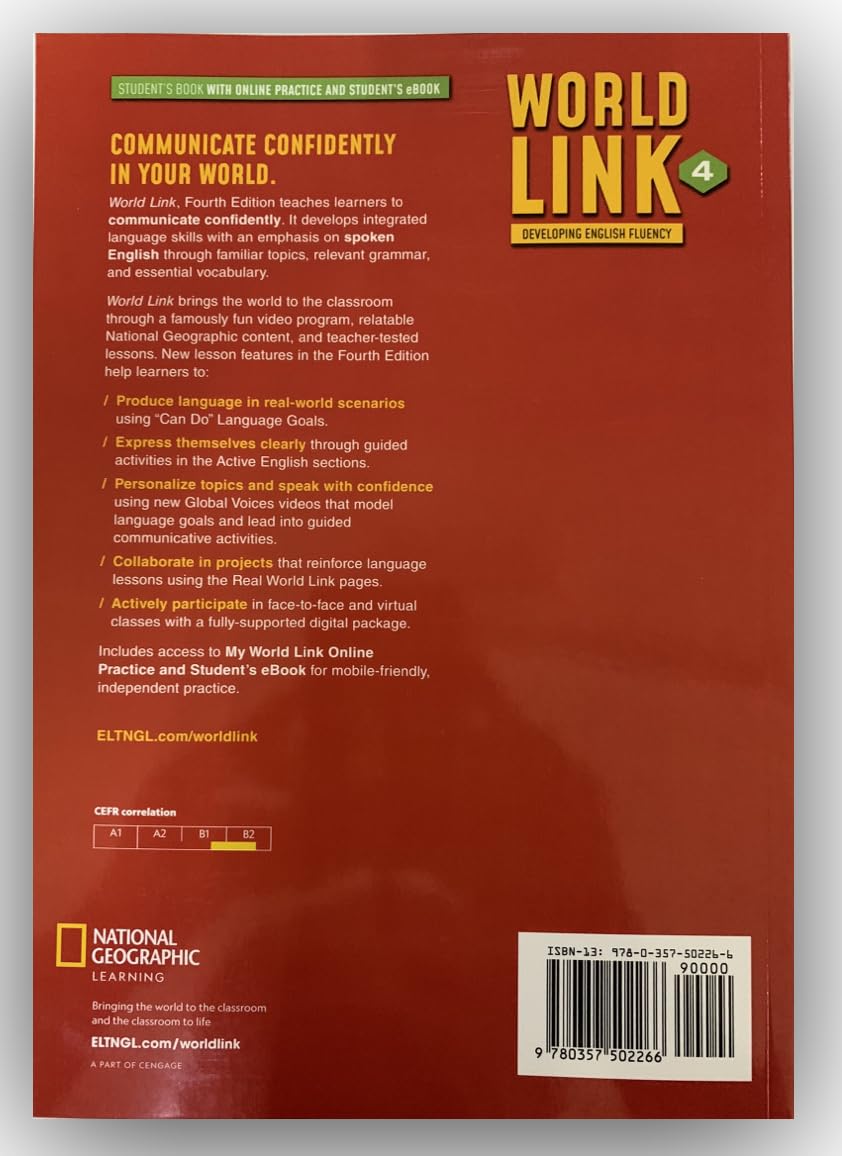 World Link 4 with My World Link Online Practice and Student's eBook (World Link, Fourth Edition: Developing English Fluency)