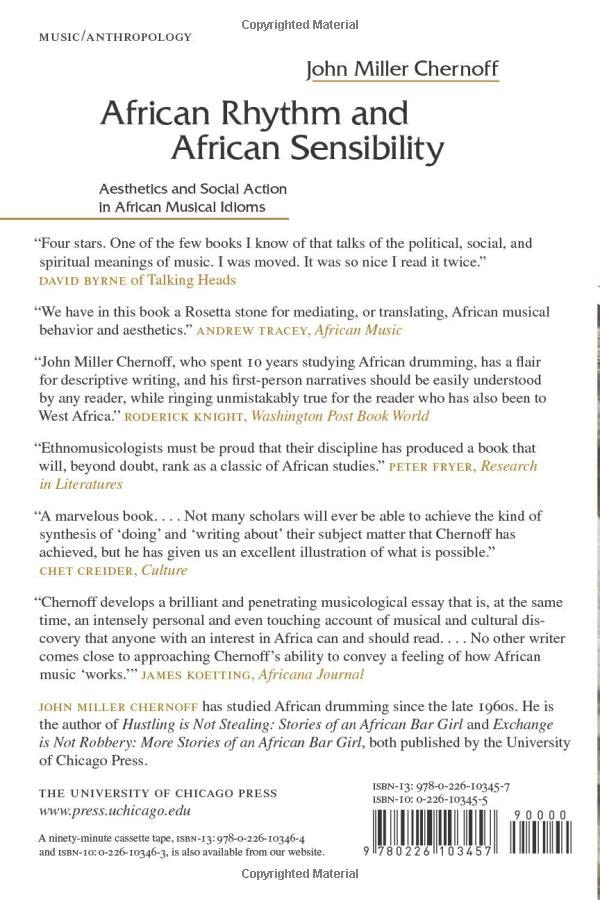 African Rhythm and African Sensibility: Aesthetics and Social Action in African Musical Idioms