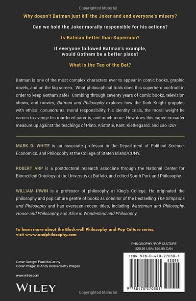 Batman and Philosophy: The Dark Knight of the Soul