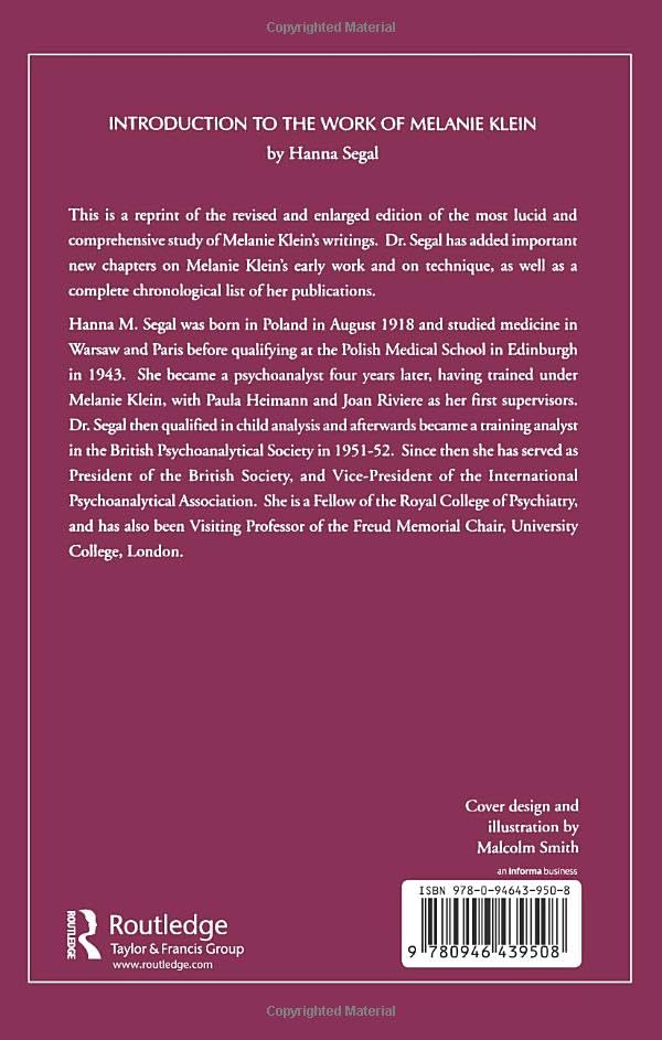 Introduction to the Work of Melanie Klein