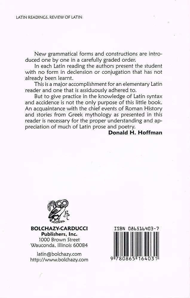 Latin Readings for Review: Elementary Latin Translation Book