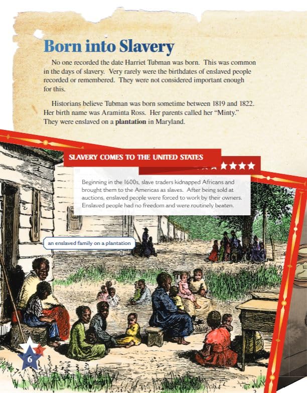 Harriet Tubman: Leading Others to Liberty - Social Studies Book for Kids - Great for School Projects and Book Reports (Social Studies: Informational Text)