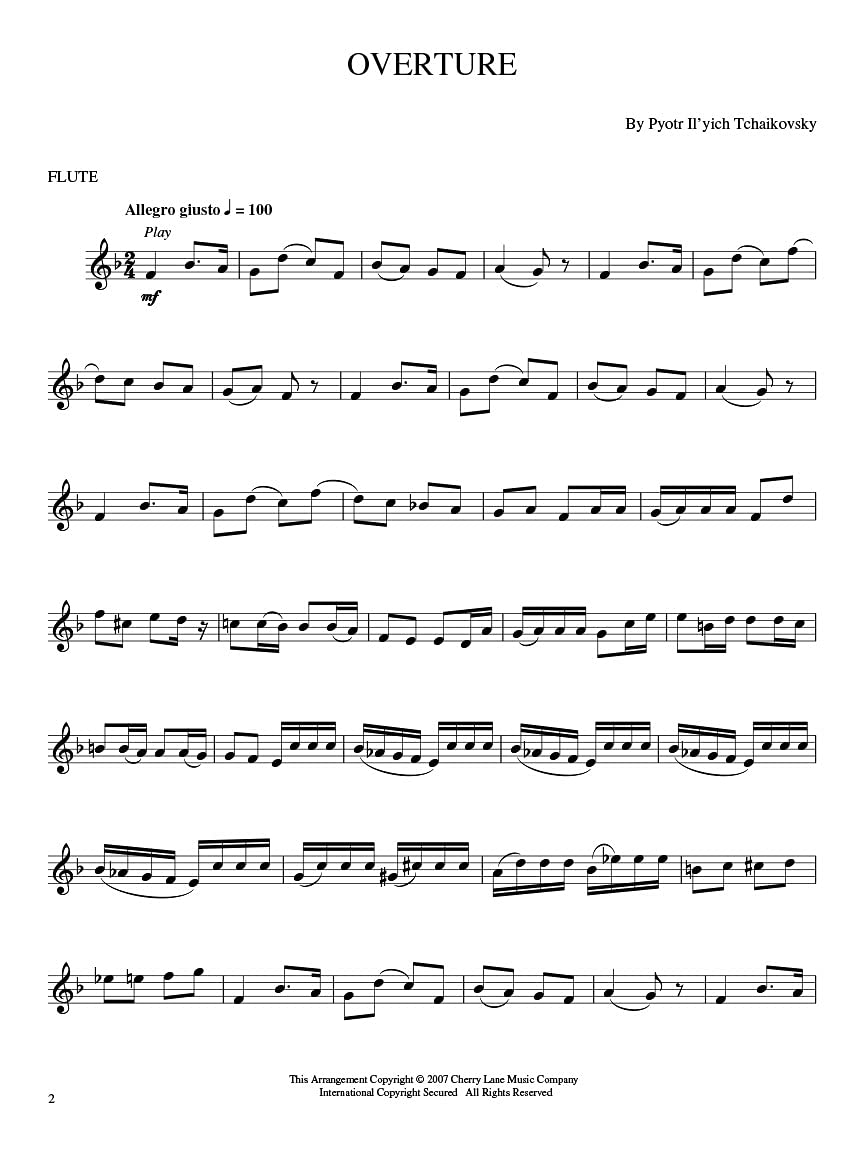 Tchaikovsky's The Nutcracker: Flute Play-Along Book with Online Audio